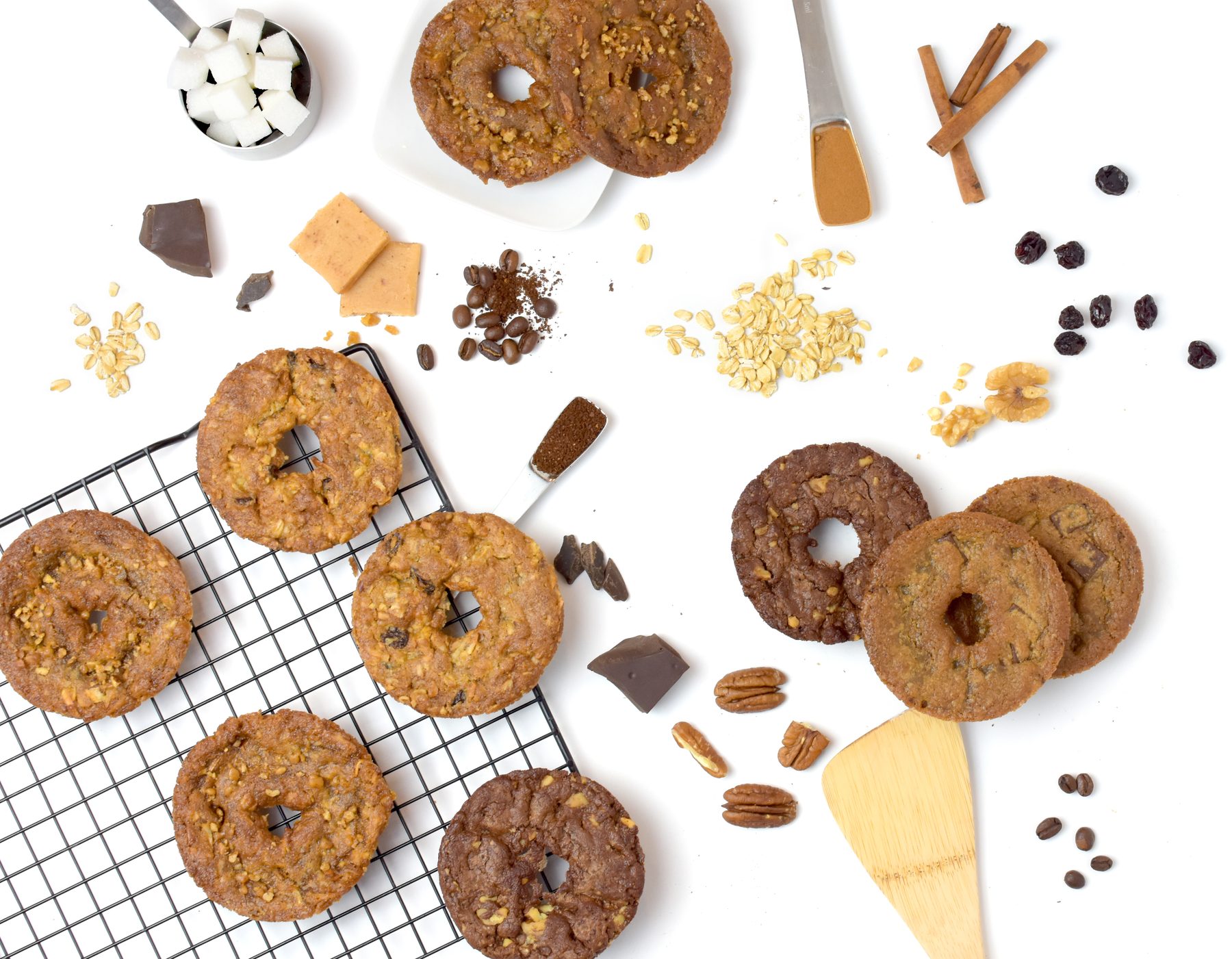 Stan's Donuts — Cookie variety flat-lay overhead